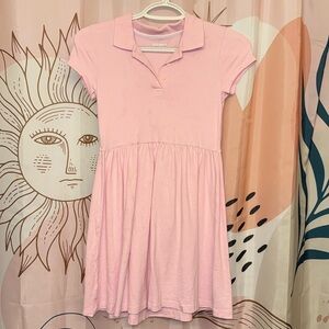 Old Navy Light Pink Polo School Uniform Skater Dress Size 8